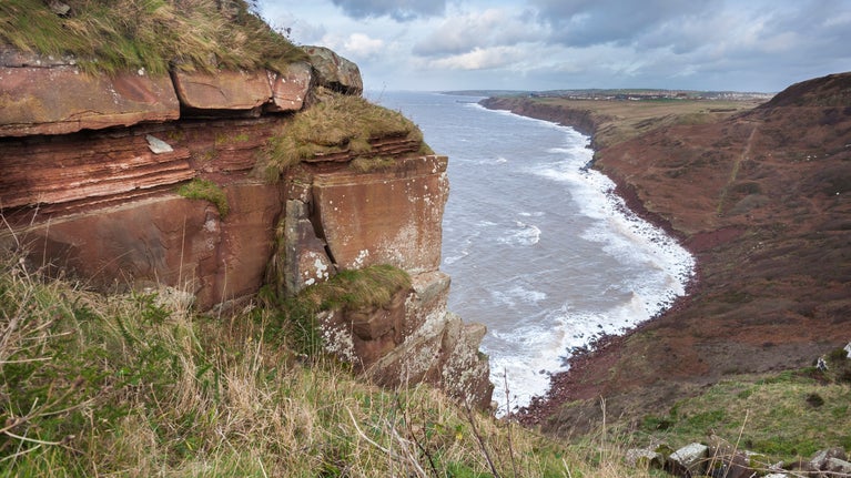 View of the beach at Sandscale Haws National Nature Reserve, Cumbria